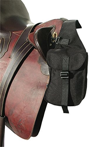 AMKA Packtasche vorne - Vorderpacktasche Satteltasche für Pferde Sattelpacktasche schwarz klein