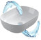 Starbath Plus - Lavabo en céramique blanche - Forme ovale - Dimensions 45,5 x 32,5 x 14 cm - Idéal pour les comptoirs de salles de bains et de toilettes
