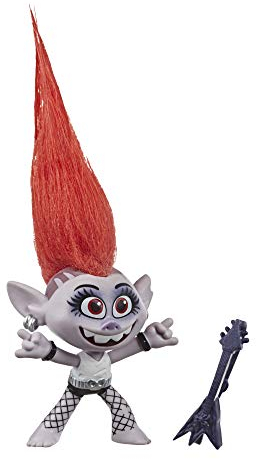 DREAMWORKS TROLLS World Tour Barb, Puppe mit Gitarre, Spielzeug zum Film Trolls World Tour