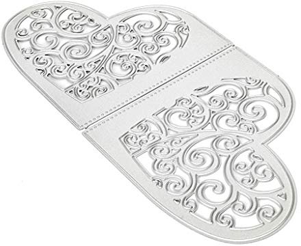 WuLi77 Hochzeits-Herz Metall Stanzschablone Die Stanzen Zum Basteln Von Karten, Prägeschablone Für Scrapbooking, DIY Album, Papier, Karten, Kunst, Dekoration