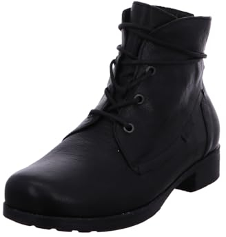 THINK! Damen Denk chromfrei gegerbte Lammfell Stiefelette, 0010 SCHWARZ, 42 EU
