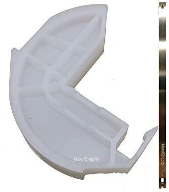 MarelShop®-Carrucola freno leva porta lavastoviglie compatibile con Whirlpool (1 LEVA + 1 FRENO PORTA)