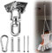 Aoligei Ganchos Techo Suspensión, 450 KG Gancho de Techo, Anclaje para Pared de Techo con Tornillos y Pared, Anclaje Pared para Colgar Hamaca Columpio, Sillon Colgante y Saco Boxeo