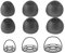 Dreneco 3 Pares Silicona Almohadillas de Repuesto para Sony WI-C400 C300 EX15AP H500A Auriculares, Grande, Negro
