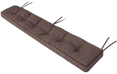 Bankkissen Bankauflage Auflage Kissen Polster Bankpolster Outdoor - Bankauflage Auflage für Bänke in Haus und Garten Sitzkissen - 150x40 cm Braun
