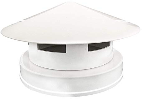 DZDZXQG Comignolo Cappuccio Comignolo Canna fumaria Coperchio in PVC Protezione Antipioggia Vaso Coperchio Pioggia e Neve Vaso, Protezione Canna fumaria per pipefit, 200mm