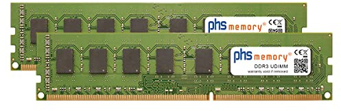 PHS-memory 4Go (2x2GB) Kit RAM mémoire Compatible avec FOXCONN 2A8C DDR3 UDIMM 1066MHz PC3-8500U