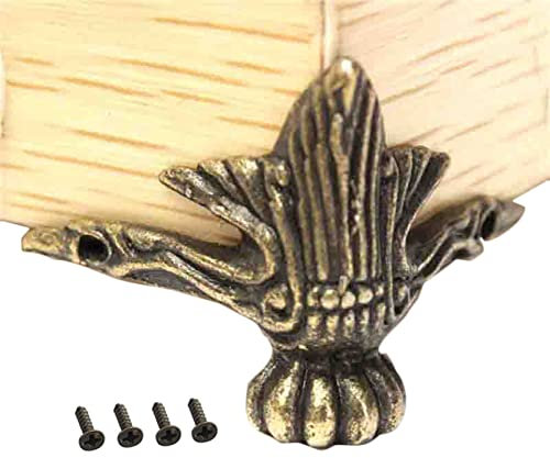 Anawakia Lot de 12 pieds de rangement pour boîte à bijoux, table avec vis, style vintage