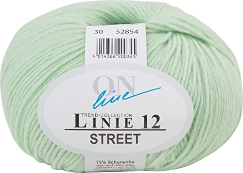 ONline Wolle STREET Linie 12 50g 210m Lauflänge 75% Schurwolle 25% Polyamid Farbe 30