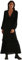 NA-KD Balloon Sleeve Maxi Frill Dress, Black, EU 34