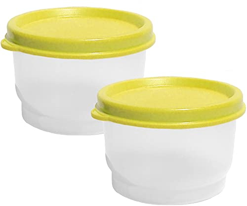 Tupperware Snackbecher mit gelben Siegeln, 118 ml, 2 Stück