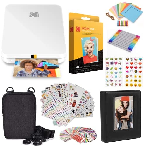 Kodak Step Slim Mobiler Sofortbilddrucker – Drucken Sie kabellos Fotos im Format 5,1 x 7,6 cm auf Zink-Papier mit iOS- und Android-Geräten