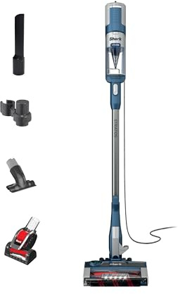 Shark HZ3002 Stratos Ultralight Corded Stick Vacuum with DuoClean PowerFins HairPro, Self-Cleaning Brushroll, & Odor Neutralizer Technology, Navy