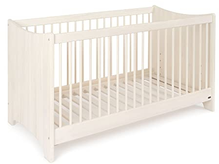 BioKinder 22278 Emma Babybett Kinderbett Gitterbett aus Massivholz Kiefer 70 x 140 cm