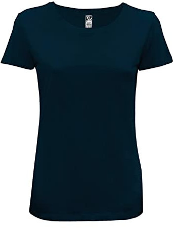 Chemagliette T Shirt Donna - Maglietta Manica Corta Cotone, Tshirt Maglia Maniche Corte da Lavoro, T-Shirt Tinta Unita Stampabili Girocollo, Maglia Basic Evolution T