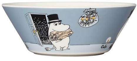 Arabia Moomin Schale Moominpappa aus hochwertigem Porzellan, in der Farbe Grau, Maße: 14,8x5,5cm, 1066912