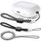 BEAUDOM Lanyard für AirPods Pro 2 Handschlaufe Sicherheit Haltbares Anti-verloren Strap für AirPods Pro 2. Generation (Schwarz+Schwarzer Jacquard+Karabiner, 10cm)