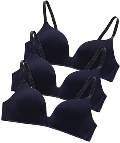 Lupy 3 Stück Sports BH Mädchen Teenager Bustier Soft BH Nahtlose Bra Ohne Bügel Bralette Komfort BH Bequem Yoga BH Top für Damen und Mädchen