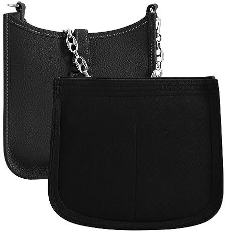 LOUKAYCCI Geldbörseneinsatz Organizer für Hermes Evelyne 29 Tasche – Premium-Filz-Einsatz (E33, Schwarz)