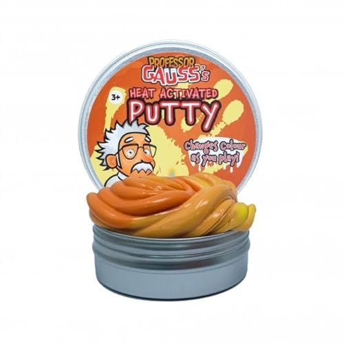 first4magnets™ Professor Gauss™ Wärmeaktivierte Knete für Kinder, Jungen, Mädchen, Wissenschaft, Lernen und Spaß - Lava Red GOO