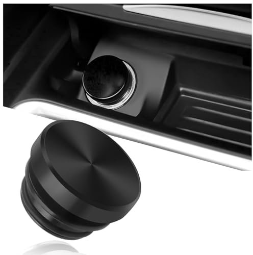 Abdeckung für Zigarettenanzünder, staubdicht, mit Gummi-O-Ringen für Auto-Dekorationen und -Schutz, universelle Zigarettenanzünder-Kappe für Auto, SUV, LKW, Marine (schwarz)