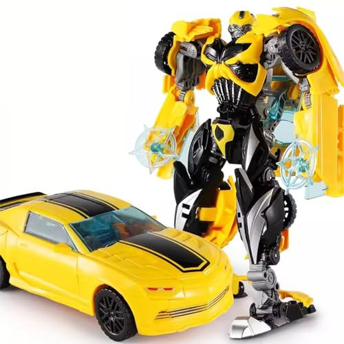 Transformers Toys Bumblebee, Sky Warrior, Drahtseilkrieger, Optimus Prime, handgefertigte Transformation Spielzeug König Kong Dinosaurier Robotermodell für Erwa……