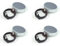 cyclingcolors 4x Scharniertopf Abdeckkappe Topf silber Mattes Nickel Topfscharniere scharniere