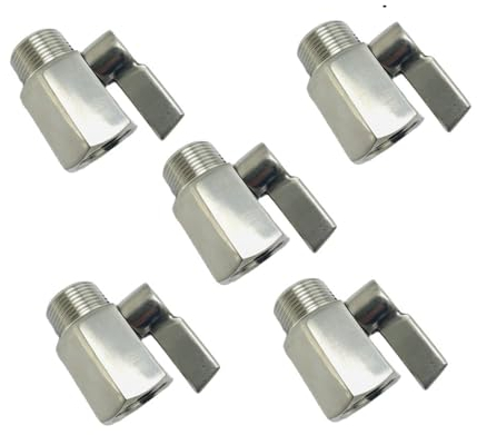 MUHM Kugelhahn G3/4 SUS304 Innengewinde*Außengewinde 5 Stück/Lot Edelstahl