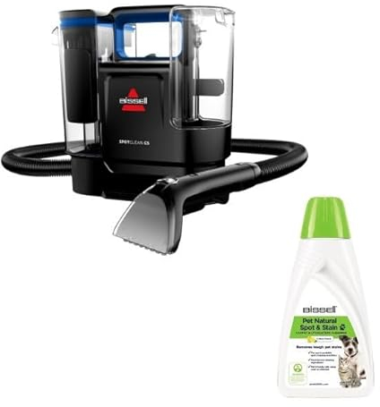 BISSELL Set de SpotClean C5 + Solución de Limpieza Natural PET Spot & Stain 1L | Limpiador de Manchas | Limpiador de Suelos | Para Alfombras, Muebles Tapizados, Autos y Más | 3861N + 3370