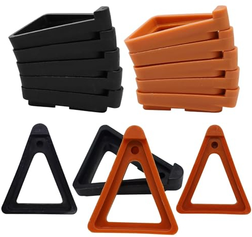 MAOQYE 24 Pcs Pot Toes Plant Pot Feet Invisible Flower Pot Risers Potted Triangle Toes Potted Plant Stand for Indoor and Outdoor Pot Lifters Supports Plant Pots Terracotta Pots Plant Pot(Black/Brown)