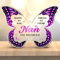Gleevara Nan Birthday Gifts, Butterfly Shape Acrylic Plaque, Gifts for Nan from Grandchildren on Christmas Thanksgiving Mothers Day