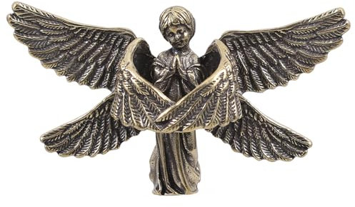 Ciieeo Sechsflügeliger Engel Aus Messing – Elegante Tischdekoration Für Zuhause Symbol Der Schönheit Und Emotionen 6.7X3.7X1.8Cm