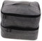 Healeved Nail Polish Organizer Bag Removable Base Dual Zipper Travel Case for Essential Oils and Makeup Storage Capacity Design for Daily Use and Travel Grey