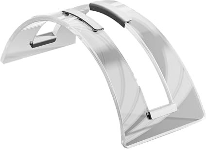 Myqqhbs Supporto verticale per computer portatile in acrilico per scrivania, docking station da scrivania invisibile, in acrilico, supporto verticale per computer portatile