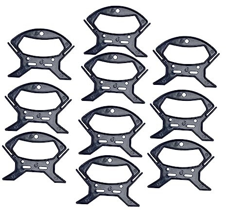 MOLUCKFU 10St Wickler drahtbinderücken cable reel kabelbügel Kabelstecker Draht-Organizer Kabelaufbewahrungsorganisator Tauwerk werkzeug Kabelaufwicklung Verlängerungskabel umwickeln Black