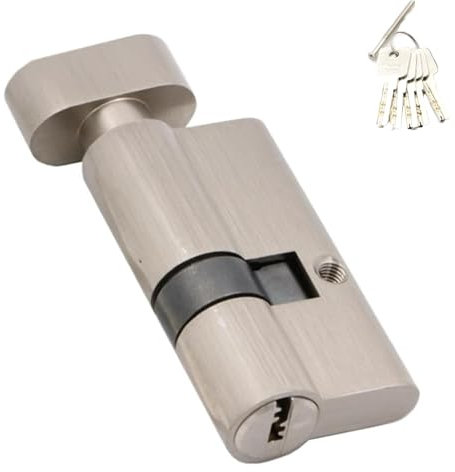 Cilindro Serratura, Cilindro Europeo, Nottolino Serratura Porta, Cilindro Porta Blindata, Serratura A Cilindro Con Pomello, Cilindro Serratura A Bottone, Pomello A Barile (90mm)