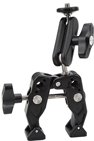 Plyisty Super Clamp Camera Clamp, Crab Plier C Clamp Bracket Mount, Magic Arm Ball Head Adapter, with 1/4, 3/8 Inch Screw, for Umbrella Clamp, Photo Studio Light Stand