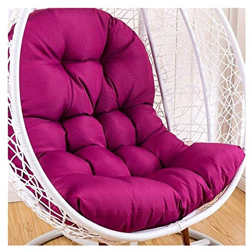Rattan-Schaukelkissen für Garten, Terrasse, Rot, Hängesessel, Auflage für Ei, H-Stuhl, Innen- und Außenbereich, Gartenmöbel, nur Dekorationskissen