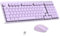 LeadsaiL Tastiera e Mouse Meccanica Wireless FA98, Basso Profilo Switch Rossi Tastiera senza Fili con ricevitore 2.4G, 96% Keyboard, 98 Tasti, Silenzioso, Italian QWERTY per PC Mac/Windows-Violetta