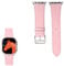XIEFEI Compatible avec iwatch10 Ultra Apple Watch 49 mm/45 mm/44 mm/42 mm/41 mm/40 mm/38 mm en cuir de qualité supérieure (rose, 42/44/45/49 mm)