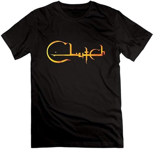 DAU Clutch Band T-Shirt Black for Men Cotton Black M