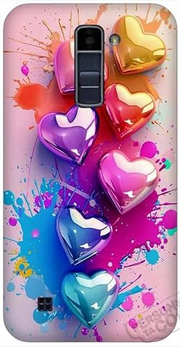Coque En Plastique Rigide Compatible Avec Lg K10,Design coeur