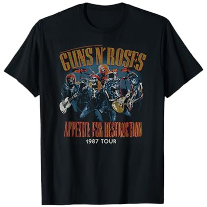 Guns N’Roses Appetite For Destruction 1987 Tour Vintage Roc T-Shirt