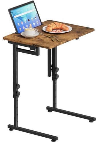Garden 4 you C-Shaped Folding TV Tray Table (Brown)