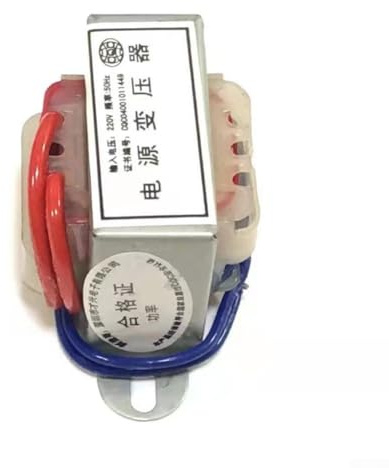 Transformateur de puissance d'isolation AC 220 V vers 9 V EI41, transformateur à sortie unique basse fréquence 3 W avec enroulements entièrement en cuivre, noyau en acier au silicium et