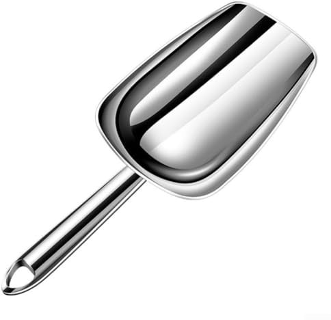 Pelle à glace professionnelle pour cuisine de restaurant avec construction en acier inoxydable 304 et pelle optimisée pour une portion rapide (M)