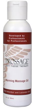 Prossage Heat Warming Relief Massage Oil for Therapuetic Massages, Deep Tissue Massages, and Aromatherapy, Topical Reliever, 3 Ounce Bottle