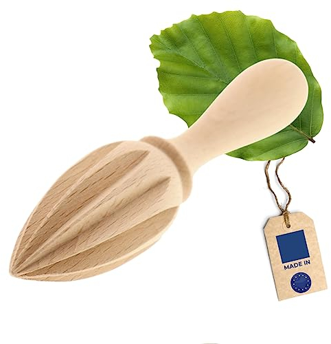H&M - Exprimidor de madera para cítricos (forma puntiaguda, de madera de haya), Prensa Manual