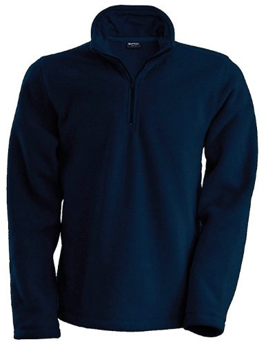 Kariban Mens Enzo 1/4 Zip Fleece Top (3XL) (Navy)