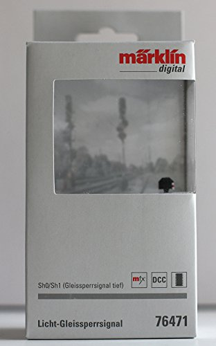 Märklin 76471 - Licht-Gleissperrsignal, Spur H0, Rot, Weiß